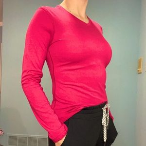 UC adidas Hot Pink long sleeve shirt- Small
